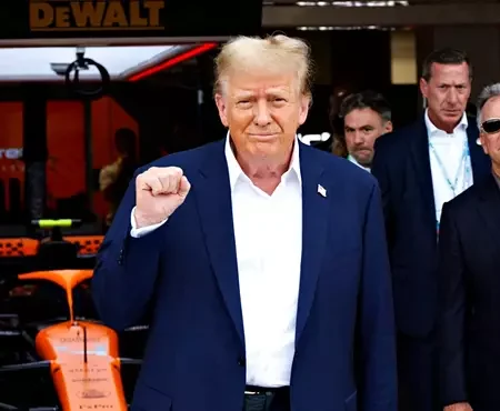 Donald Trumpin vierailusta F1-varikolla nousi kohu